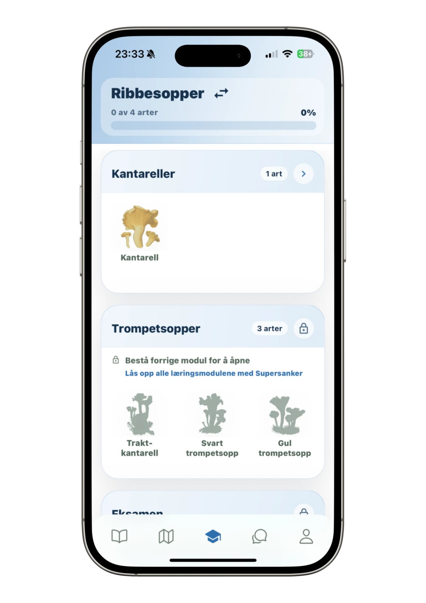 Læringsmoduler for ulike soppgrupper i Soppo